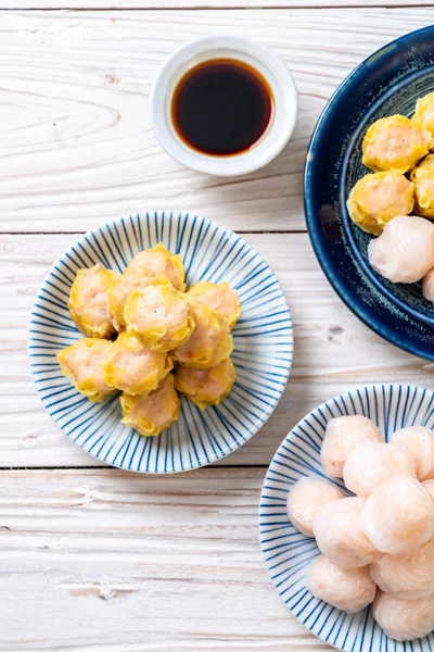 Chinese Shrimp Steamed Dumpling Asian Food Style — Stock Photo, Image