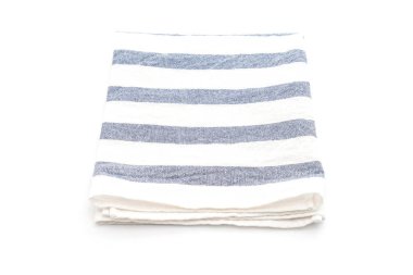 Beyaz arka plan üzerinde izole mutfak bezi (peçete)