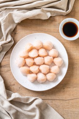 Çin karides pişmiş hamur tatlısı - Asya gıda tarzı