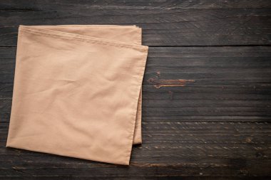 ahşap arka plan - vintage etkisi filtre üzerinde mutfak bezi (peçete)