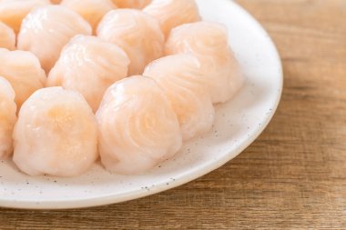 Çin karides pişmiş hamur tatlısı - Asya gıda tarzı