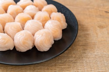 Çin karides pişmiş hamur tatlısı - Asya gıda tarzı