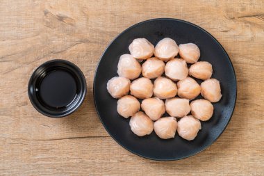 Çin karides pişmiş hamur tatlısı - Asya gıda tarzı