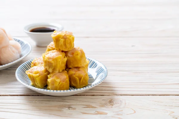 Albóndigas Vapor Camarones Chinos Estilo Comida Asiática — Foto de Stock