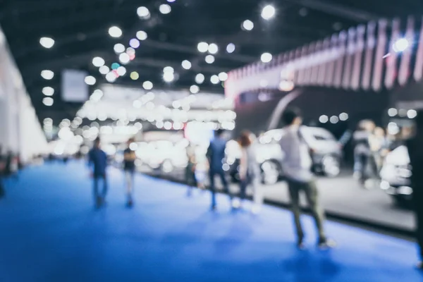 Abstract Blur Defocused Car Motor Exhibition Show Event Background — Stock Photo, Image