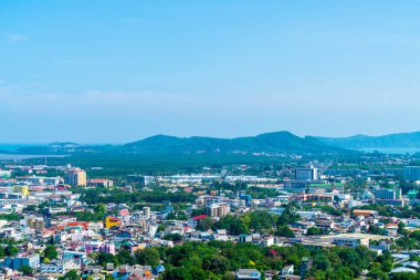 Hill Phuket, Tayland, Phuket şehir manzarası çaldı