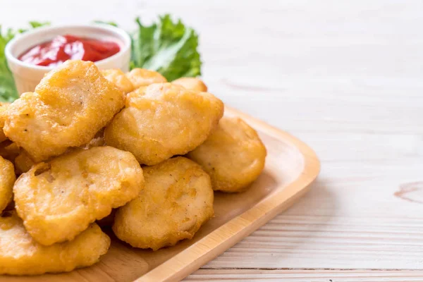 Chicken Nuggets Sauce Unhealthy Food — Stock Photo, Image