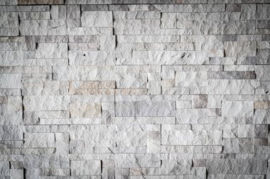 gri tuğla duvar detay ve doku kopya alanı ile