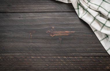 ahşap arka plan - vintage etkisi filtre üzerinde mutfak bezi (peçete)