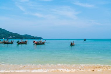 Güzel tropikal plaj ve deniz paradise Island - tatil tatil kavramı