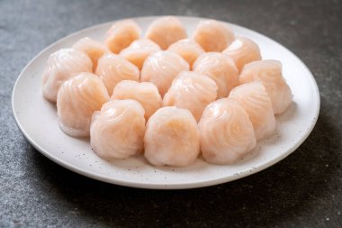 Çin karides pişmiş hamur tatlısı - Asya gıda tarzı