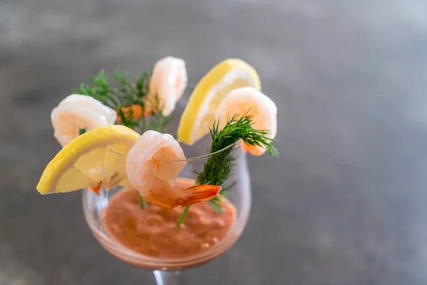 Shrimp Cocktail Sauce Table — Stock Photo, Image