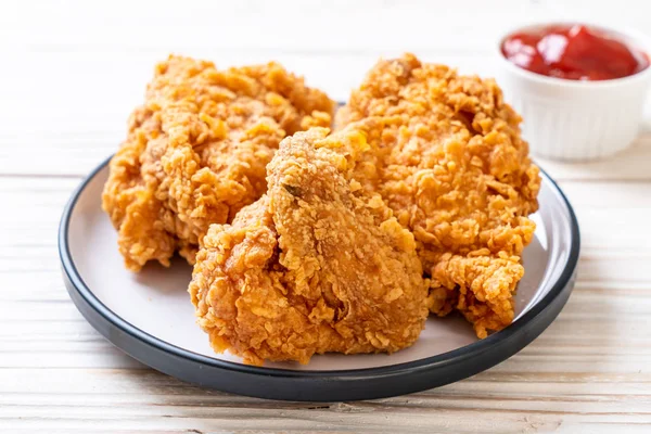 닭고기 정크푸드와 건강에 해로운 — 스톡 사진