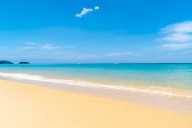 Güzel tropikal plaj ve deniz paradise Island - tatil tatil kavramı