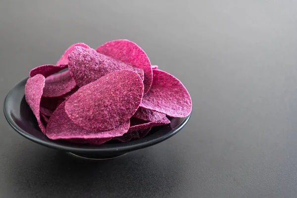 Sweet Potato Chips Table — Stock Photo, Image