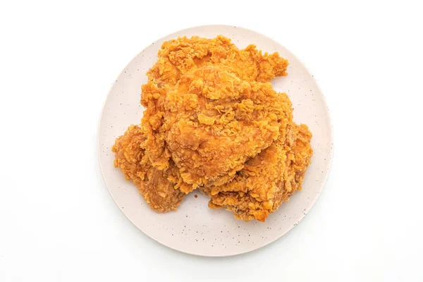 Harina Pollo Frito Comida Chatarra Comida Poco Saludable Aislada Sobre — Foto de Stock