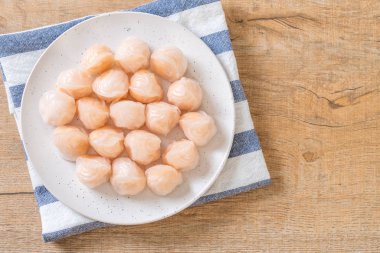 Çin karides pişmiş hamur tatlısı - Asya gıda tarzı