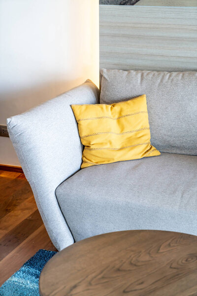 Pillow on sofa decoration interior in living room