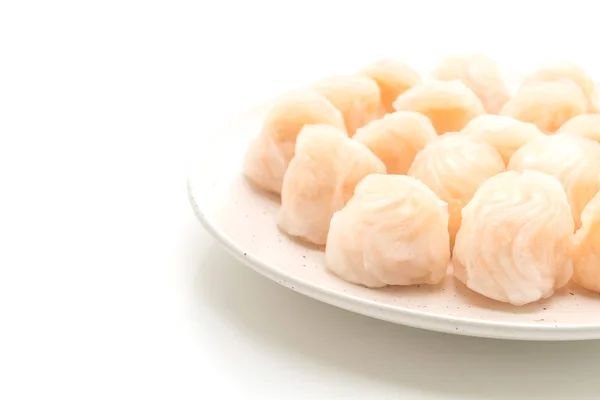 Chinese Shrimp Steamed Dumpling Isolated White Background — Stock Photo, Image