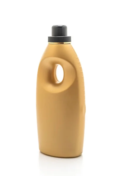 Bottiglie Detergenti Plastica Isolate Fondo Bianco — Foto Stock