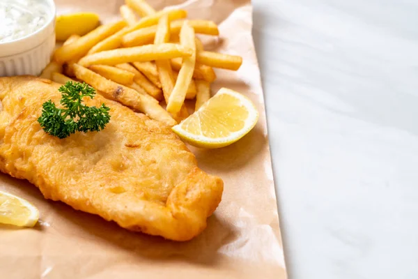 fish and chips with french fries - unhealthy food