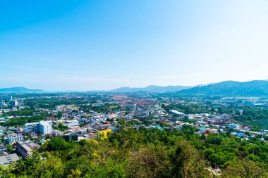Hill Phuket, Tayland, Phuket şehir manzarası çaldı