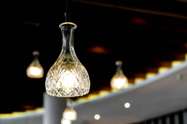 Lampe Décoration Lumineuse Dans Hall Hôtel — Photo