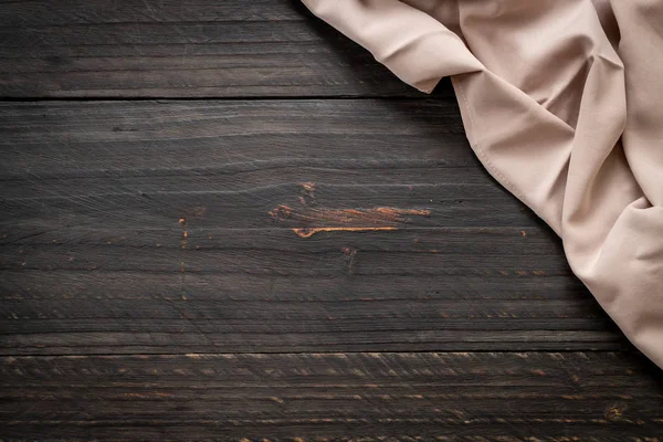 ahşap arka plan - vintage etkisi filtre üzerinde mutfak bezi (peçete)