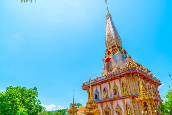 Bela Arquitetura Templo Chaitararam Phuket Tailândia — Fotografia de Stock