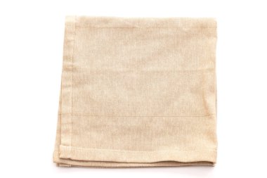 Beyaz arka plan üzerinde izole mutfak bezi (peçete)