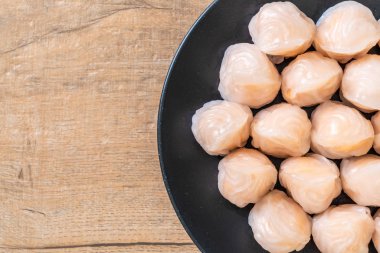 Çin karides pişmiş hamur tatlısı - Asya gıda tarzı