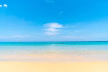 Güzel tropikal plaj ve deniz paradise Island - tatil tatil kavramı