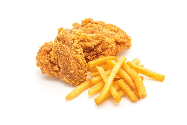 Fried Chicken French Fries Nuggets Meal Junk Food Unhealthy Food Royalty Free Stock Photos