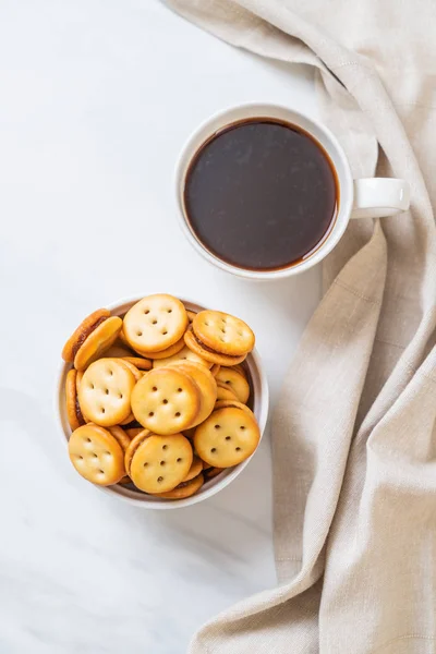 Biscuit Noix Coco Avec Confiture Ananas — Photo