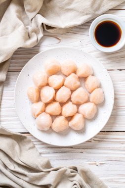 Çin karides pişmiş hamur tatlısı - Asya gıda tarzı