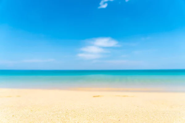 Abstrait Flou Défocus Plage Tropicale Mer Dans Île Paradisiaque Vacances — Photo