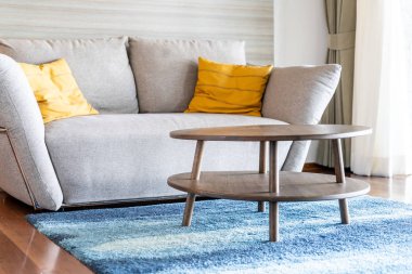 Yastık kanepe dekorasyon iç oturma odasında