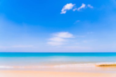 Cennet Adası 'ndaki tropikal plaj ve deniz bulanıklığı ve çözünürlüğü - Tatil Tatil Konsepti