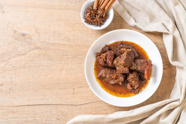 Ensopado Porco Com Erva Phuket Tailândia Estilo Comida Tradicional — Fotografia de Stock