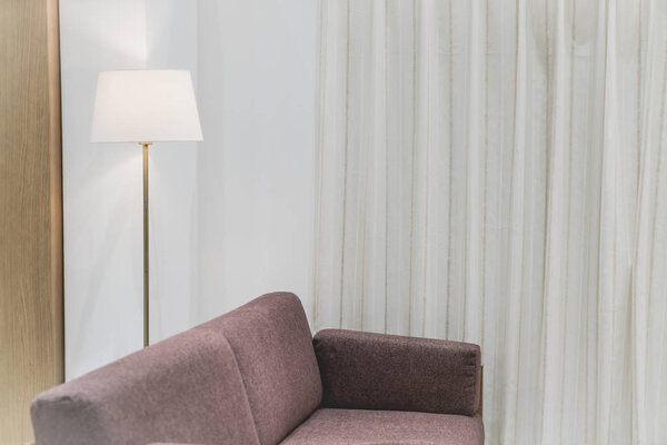 beautiful and comfortable pillow decoration on sofa - vintage effect filter