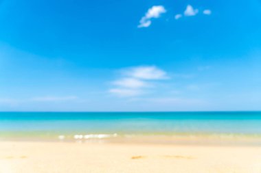 Cennet Adası 'ndaki tropikal plaj ve deniz bulanıklığı ve çözünürlüğü - Tatil Tatil Konsepti