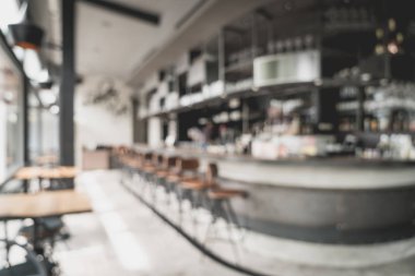 bulanıklık ve restoran ve kafe için arka plan - defocused vintage etkisi filtre