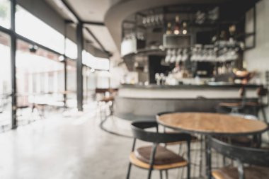 bulanıklık ve restoran ve kafe için arka plan - defocused vintage etkisi filtre