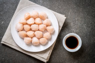 Çin karides pişmiş hamur tatlısı - Asya gıda tarzı