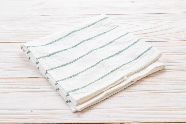 Kitchen Cloth Napkin Wood Background — Stock Photo, Image