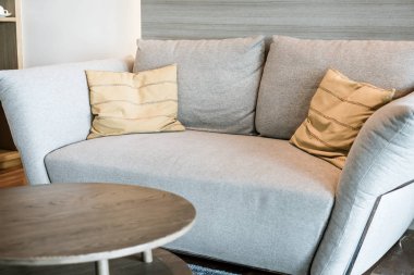 Yastık kanepe dekorasyon iç oturma odasında