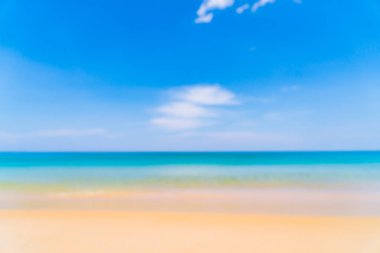 Cennet Adası 'ndaki tropikal plaj ve deniz bulanıklığı ve çözünürlüğü - Tatil Tatil Konsepti