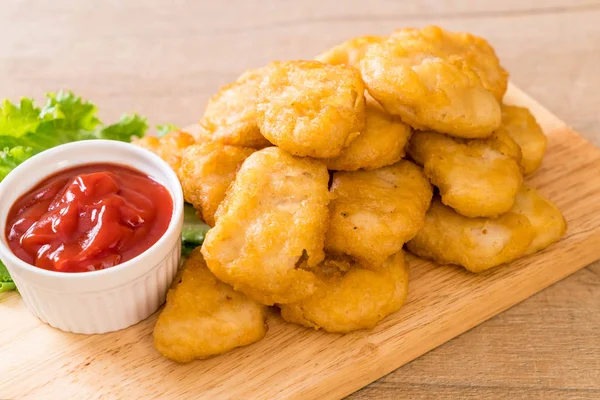Chicken Nuggets Sauce Unhealthy Food — Stock Photo, Image