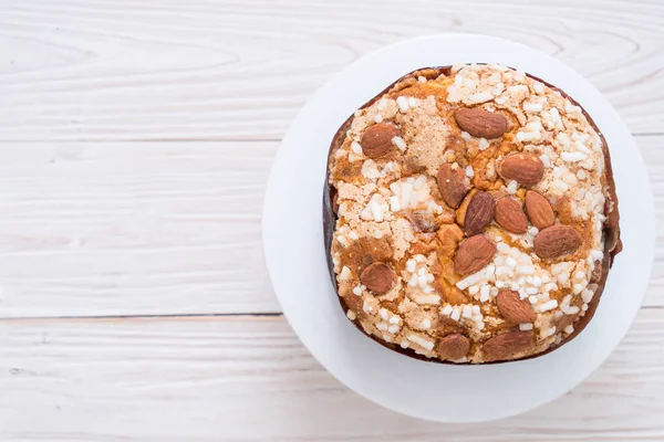 Raisin Bread Cake Almond Italian Dessert Style — Stock Photo, Image