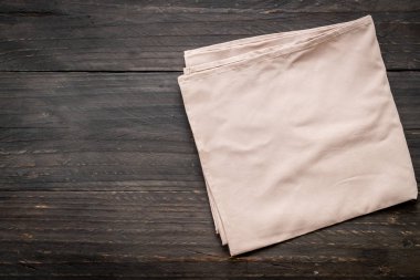 ahşap arka plan - vintage etkisi filtre üzerinde mutfak bezi (peçete)